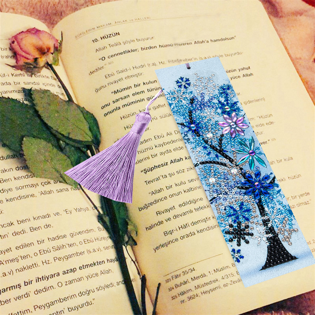 DIY Diamond Painting Bookmarks - Seasons Tree Winter