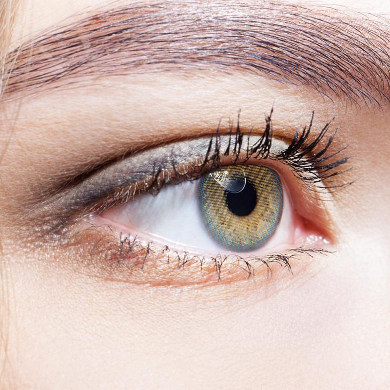 NEBULALENS Golden Sunset Yearly Prescription Colored Contact Lenses - NEBULALENS