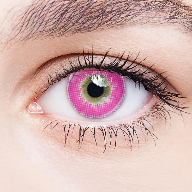 NEBULALENS Boundless Fire Eyes Rose Red Colored Contact Lenses - NEBULALENS