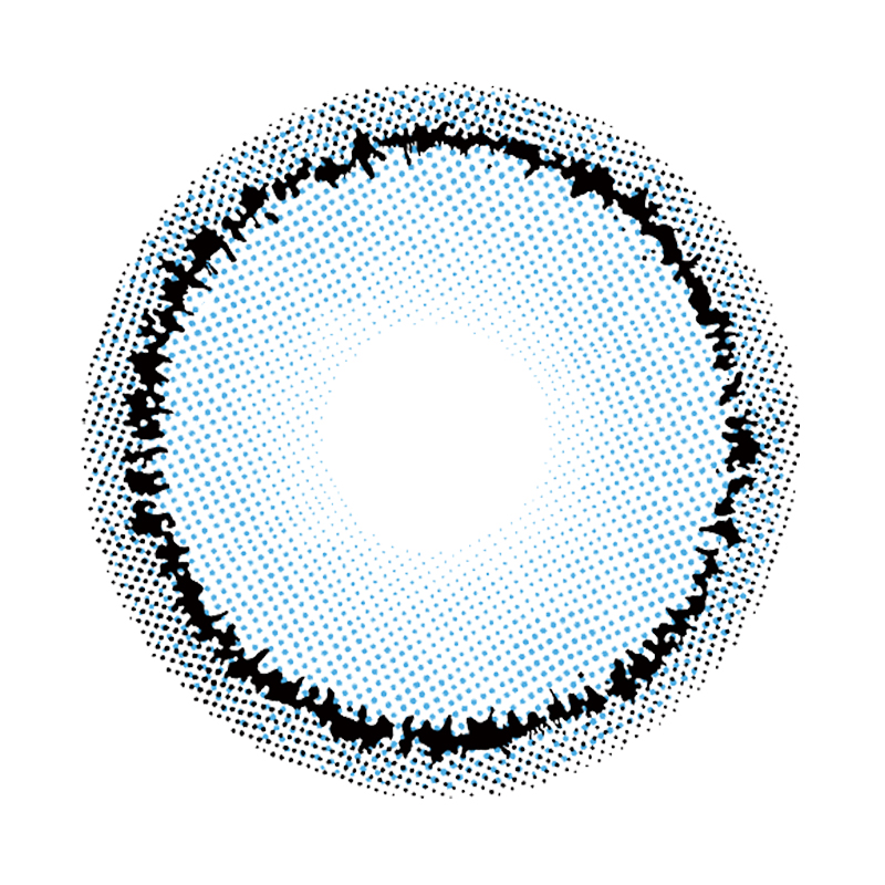 NEBULALENS Tear Blue Yearly Prescription Colored Contact Lenses - NEBULALENS