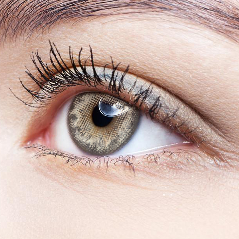 NEBULALENS Cloudy Brown Yearly Prescription Colored Contact Lenses - NEBULALENS