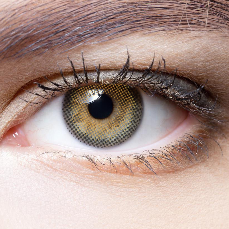 NEBULALENS Fragrant Honey Brown Yearly Prescription Colored Contact Lenses - NEBULALENS