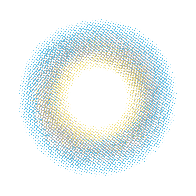 NEBULALENS 4D High-Gloss Blue Yearly Prescription Colored Contact Lenses - NEBULALENS