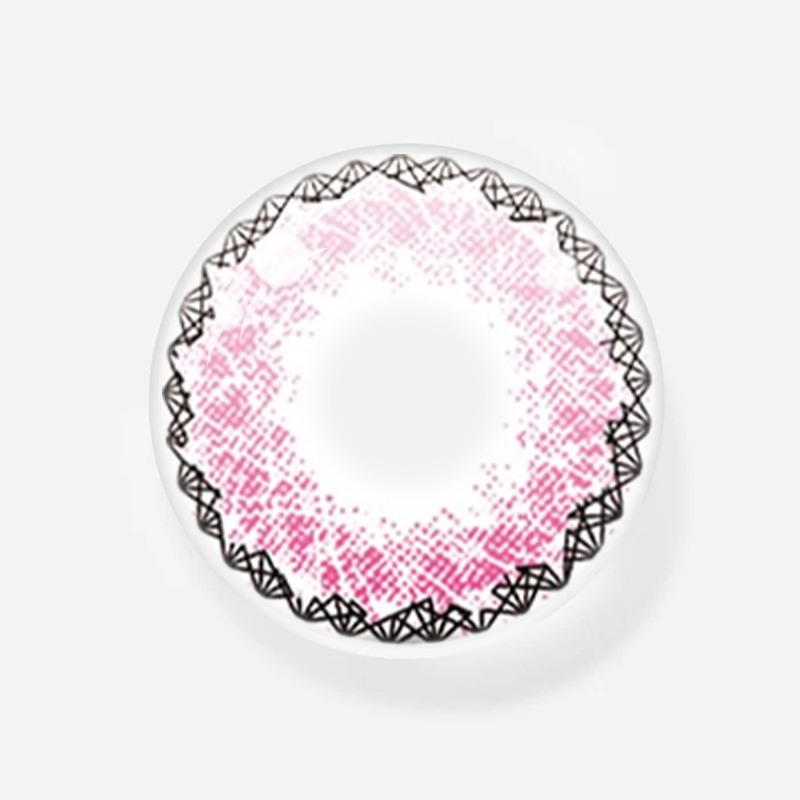 NEBULALENS Muse Pink Yearly Prescription Colored Contact Lenses - NEBULALENS
