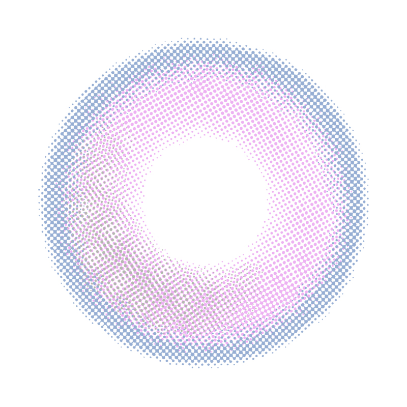 NEBULALENS Small Bulb Purple Yearly Prescription Colored Contact Lenses - NEBULALENS