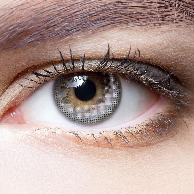 NEBULALENS Half Moon High Glossy Purple Yearly Prescription Colored Contact Lenses - NEBULALENS