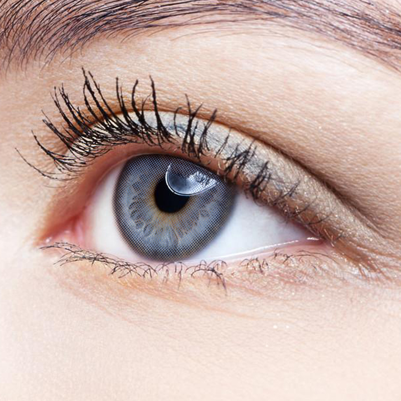 NEBULALENS Empty Mountain Base Blue Yearly Prescription Colored Contact Lenses - NEBULALENS