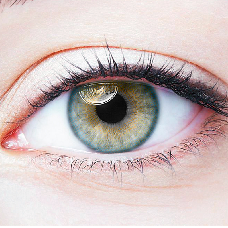 NEBULALENS 3-Tone India Blue Yearly Prescription Colored Contact Lenses for Astigmatism - NEBULALENS