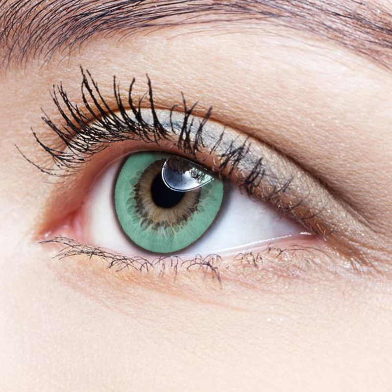 NEBULALENS Harajuku Storm Green Yearly Prescription Colored Contact Lenses - NEBULALENS