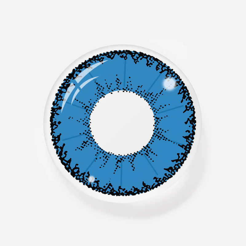NEBULALENS Little Devil Blue Colored Contact Lenses - NEBULALENS