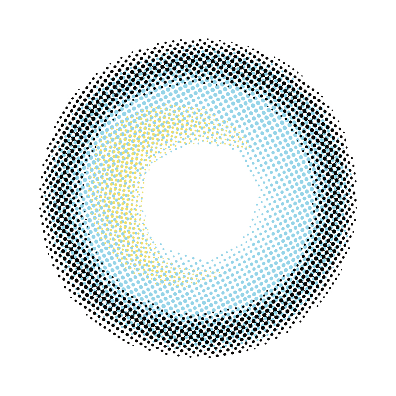 NEBULALENS Custard Blue Yearly Prescription Colored Contact Lenses - NEBULALENS