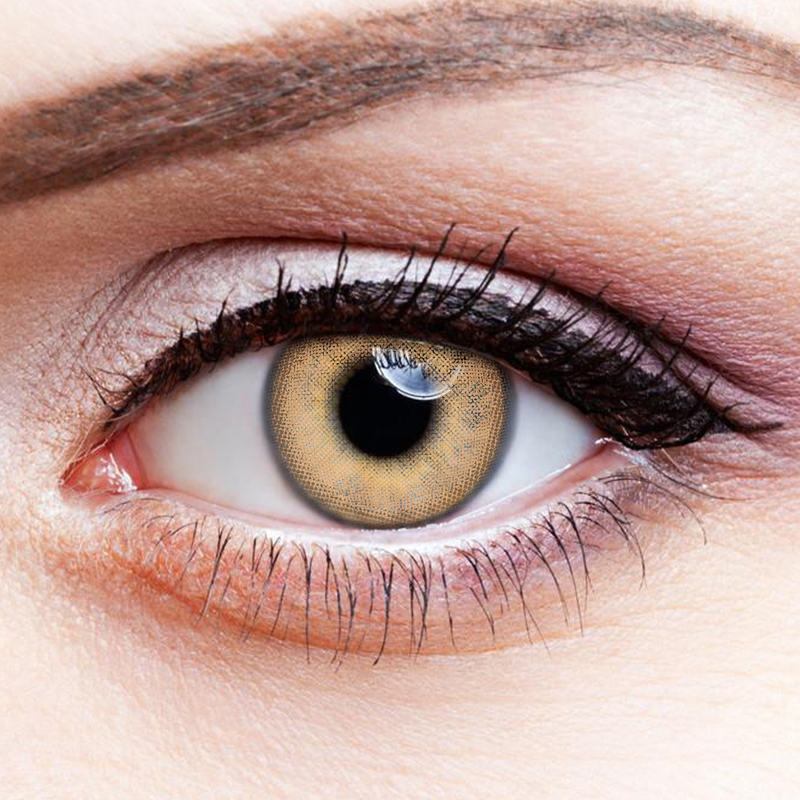 NEBULALENS Russian Girl Brown Yearly Prescription Colored Contact Lenses - NEBULALENS