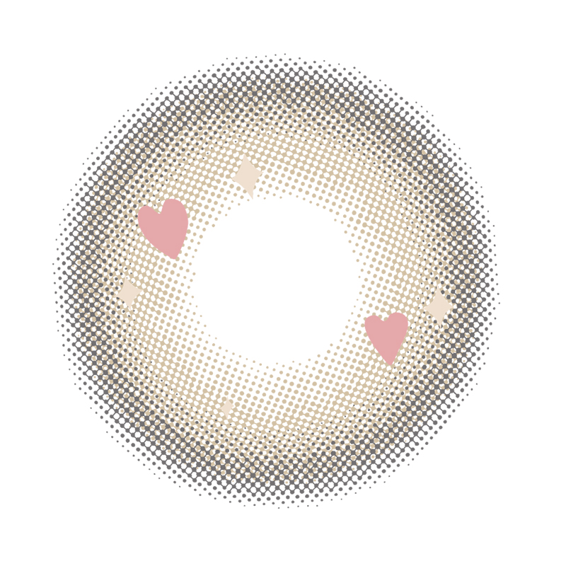 NEBULALENS Heart Yearly Prescription Colored Contact Lenses - NEBULALENS