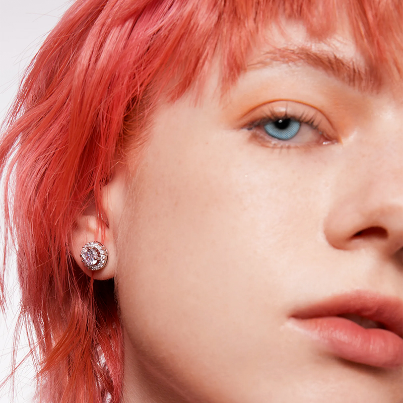 NEBULALENS Crystal Clear Blue Yearly Prescription Colored Contact Lenses - NEBULALENS