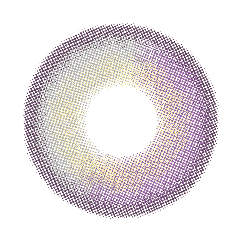 NEBULALENS Wine-Juniper Purple Yearly Prescription Colored Contact Lenses - NEBULALENS