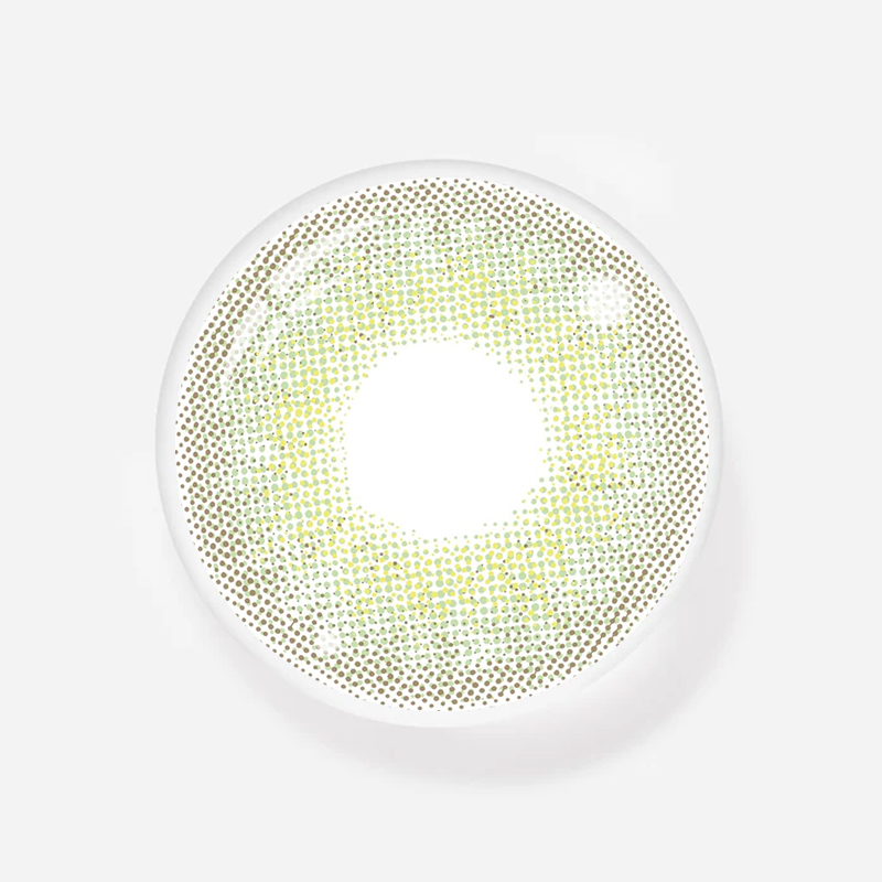 NEBULALENS Little Wild Cat Green Yearly Prescription Colored Contact Lenses - NEBULALENS