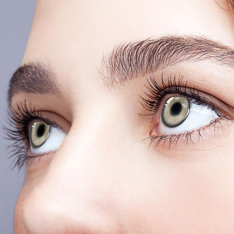 NEBULALENS Cristal Brown Half Yearly Prescription Colored Contacts - NEBULALENS