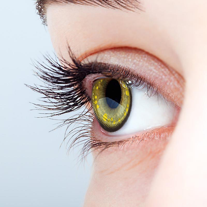 NEBULALENS Dream Golden Brown Yearly Prescription Colored Contact Lenses - NEBULALENS