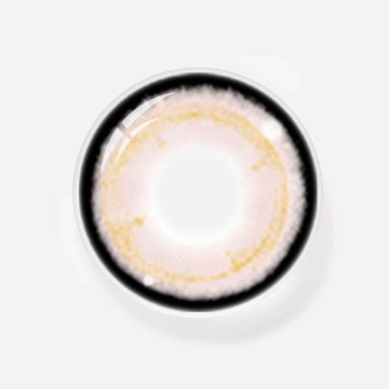 NEBULALENS Golden Amber Yearly Prescription Colored Contact Lenses - NEBULALENS