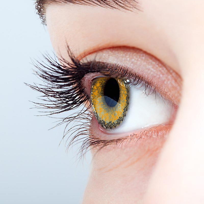 NEBULALENS Muse Brown Yearly Prescription Colored Contact Lenses - NEBULALENS