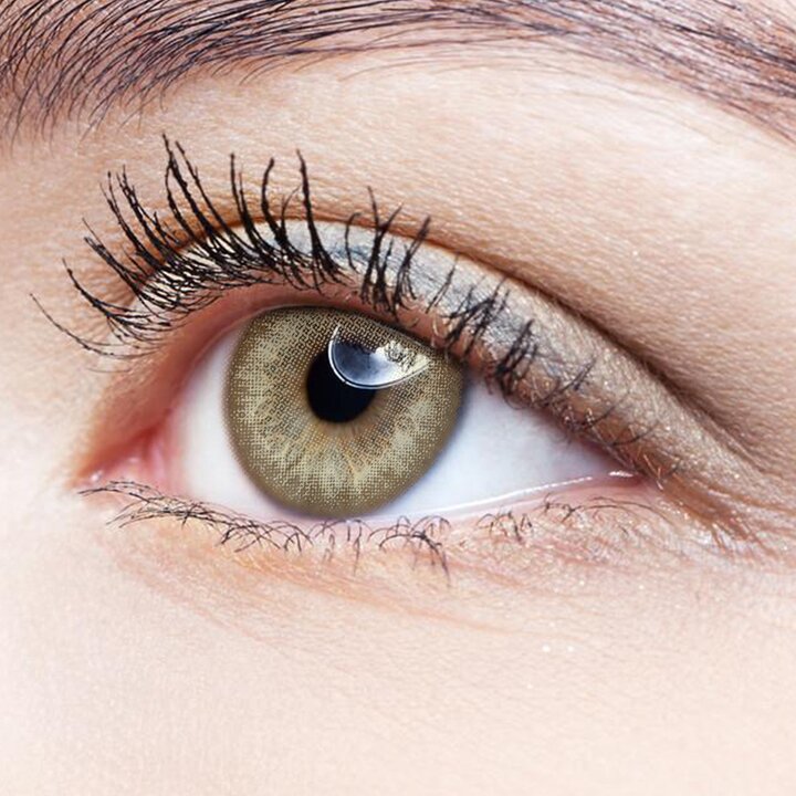 NEBULALENS Audrey Brown Yearly Prescription Colored Contact Lenses - NEBULALENS