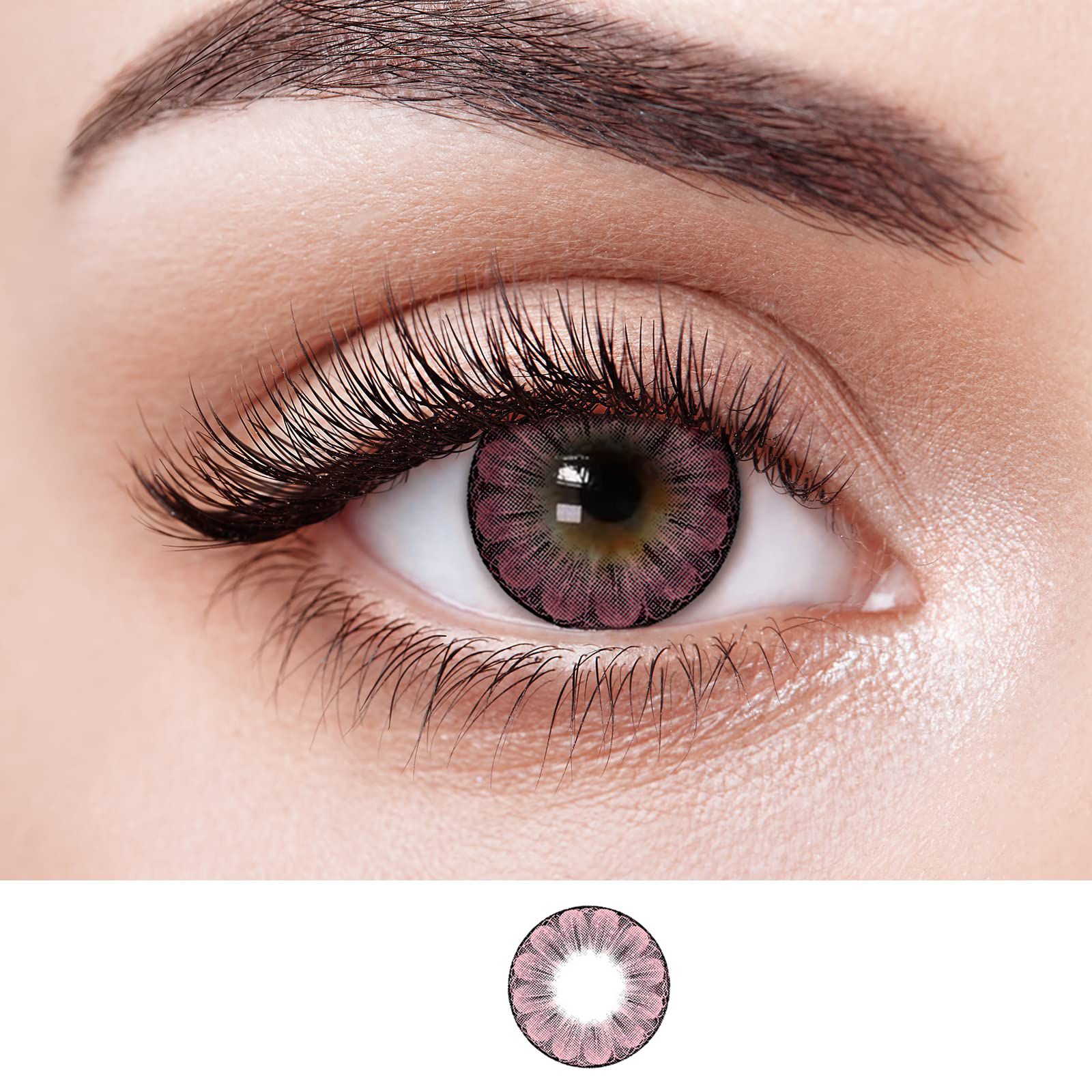 NEBULALENS Big Plum Blossom Colored Contact Lenses - NEBULALENS