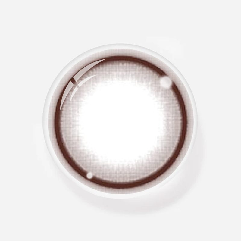 NEBULALENS Chocolate Ring Yearly Prescription Colored Contact Lenses - NEBULALENS