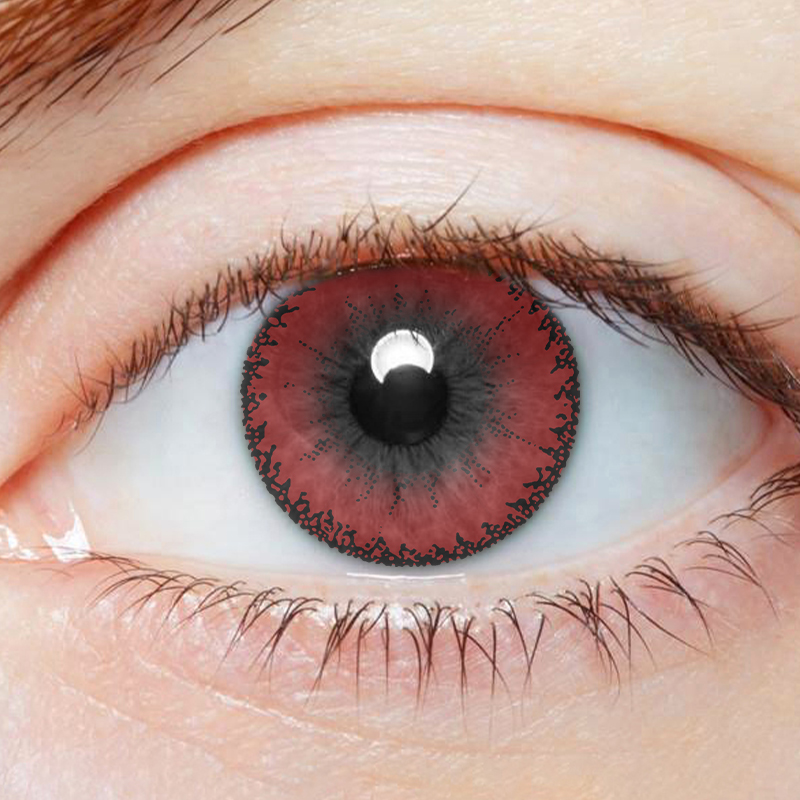 NEBULALENS Little Devil Red Colored Contact Lenses - NEBULALENS
