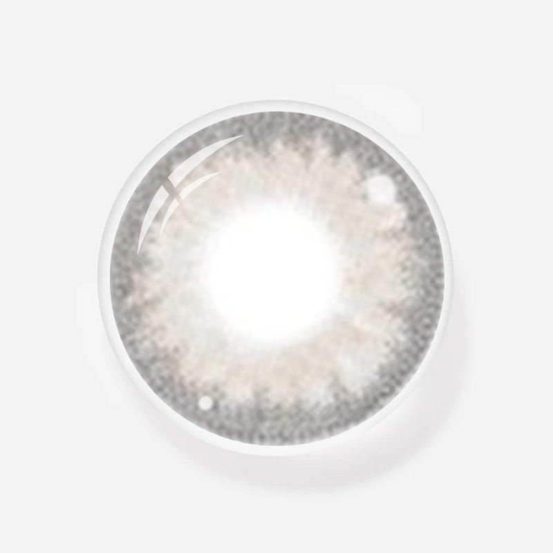 NEBULALENS Ash White Yearly Prescription Colored Contact Lenses - NEBULALENS