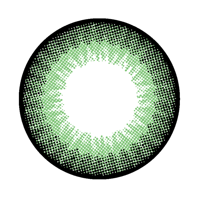 NEBULALENS Honey Fruit Green Yearly Prescription Colored Contact Lenses - NEBULALENS