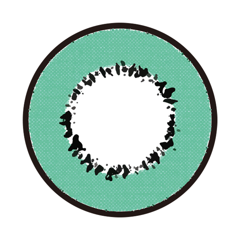 NEBULALENS Harajuku Storm Green Yearly Prescription Colored Contact Lenses - NEBULALENS