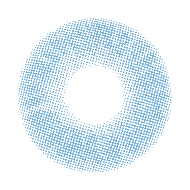 NEBULALENS Crystal Clear Blue Yearly Prescription Colored Contact Lenses - NEBULALENS