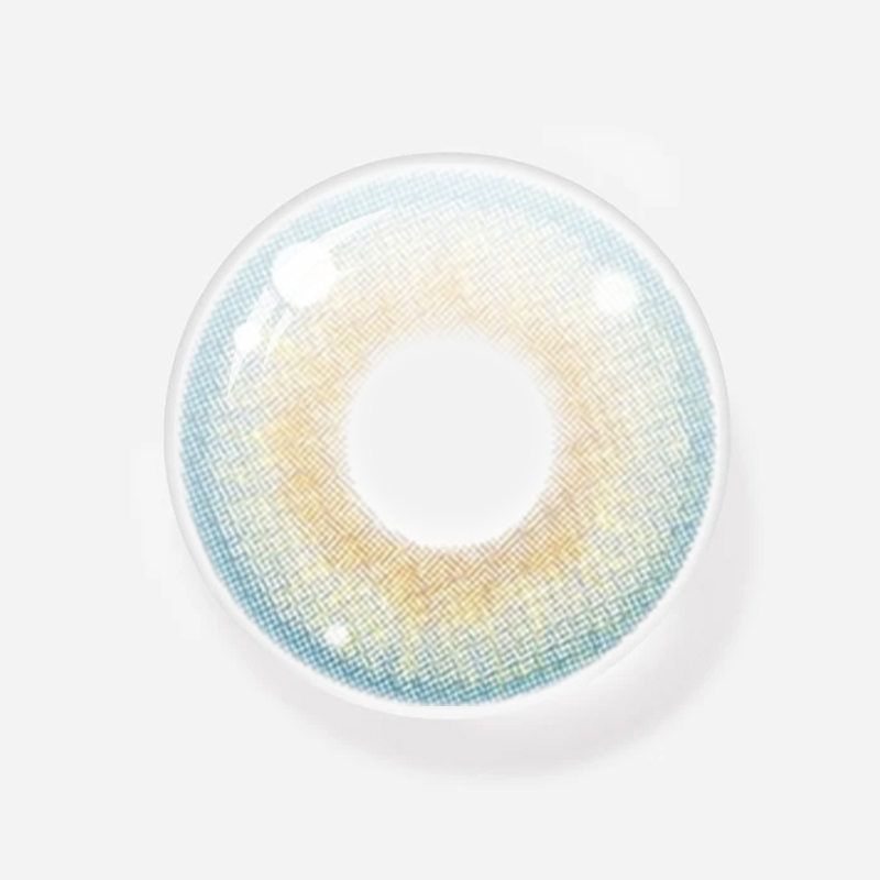 NEBULALENS 3-Tone India Blue Yearly Prescription Colored Contact Lenses for Astigmatism - NEBULALENS