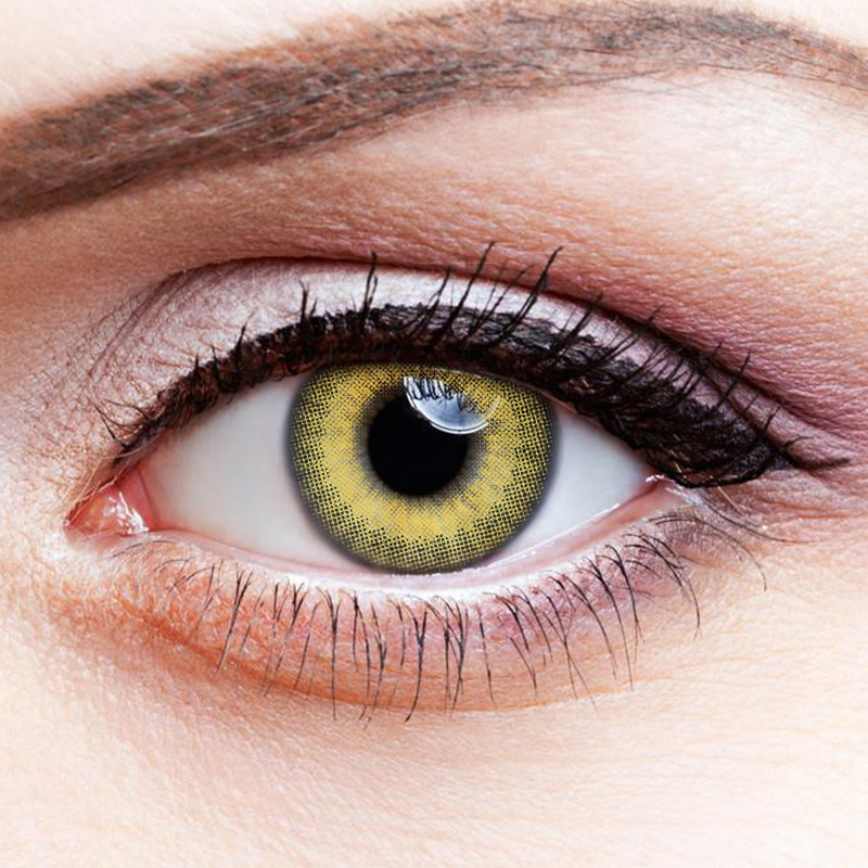 NEBULALENS Honey Fruit Brown Yearly Prescription Colored Contact Lenses - NEBULALENS