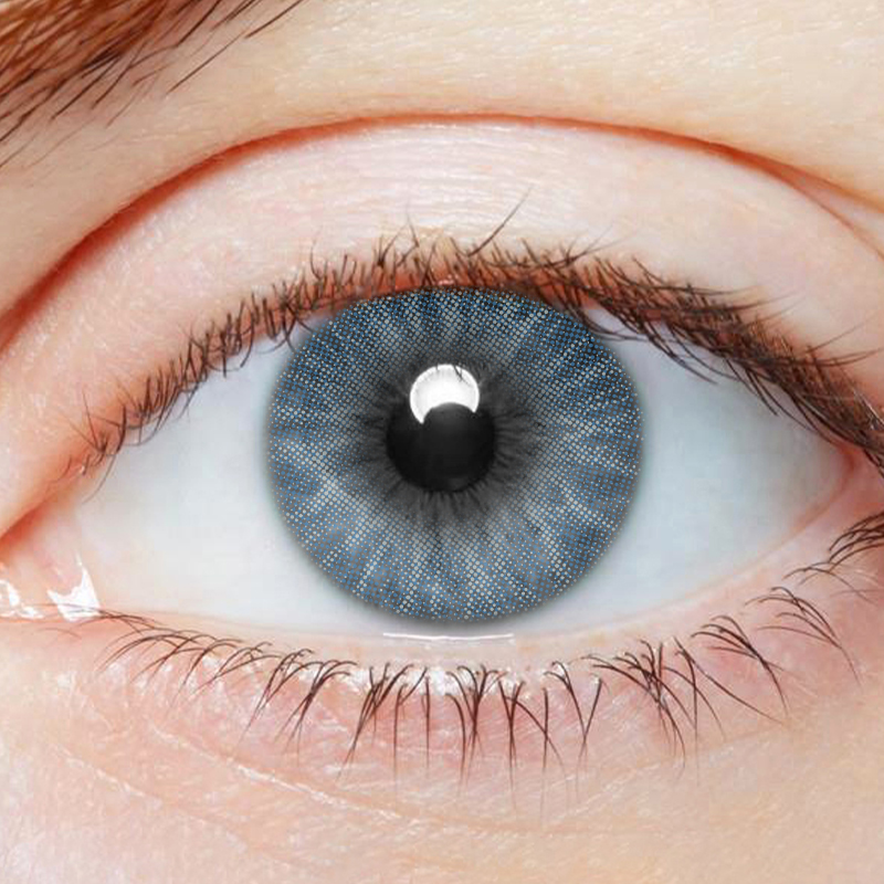 NEBULALENS Lucifer Blue Yearly Prescription Colored Contacts - NEBULALENS