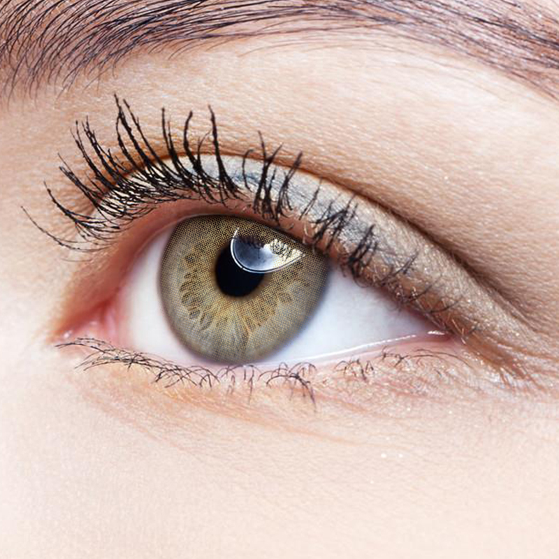 NEBULALENS Hepburn Brown Yearly Prescription Colored Contact Lenses - NEBULALENS