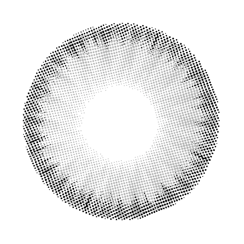 NEBULALENS Ice Dew Ash Yearly Prescription Colored Contact Lenses - NEBULALENS