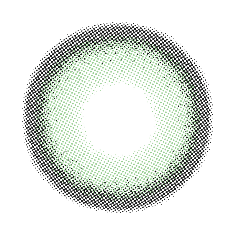 NEBULALENS Fujino Green Yearly Colored Contact Lenses - NEBULALENS