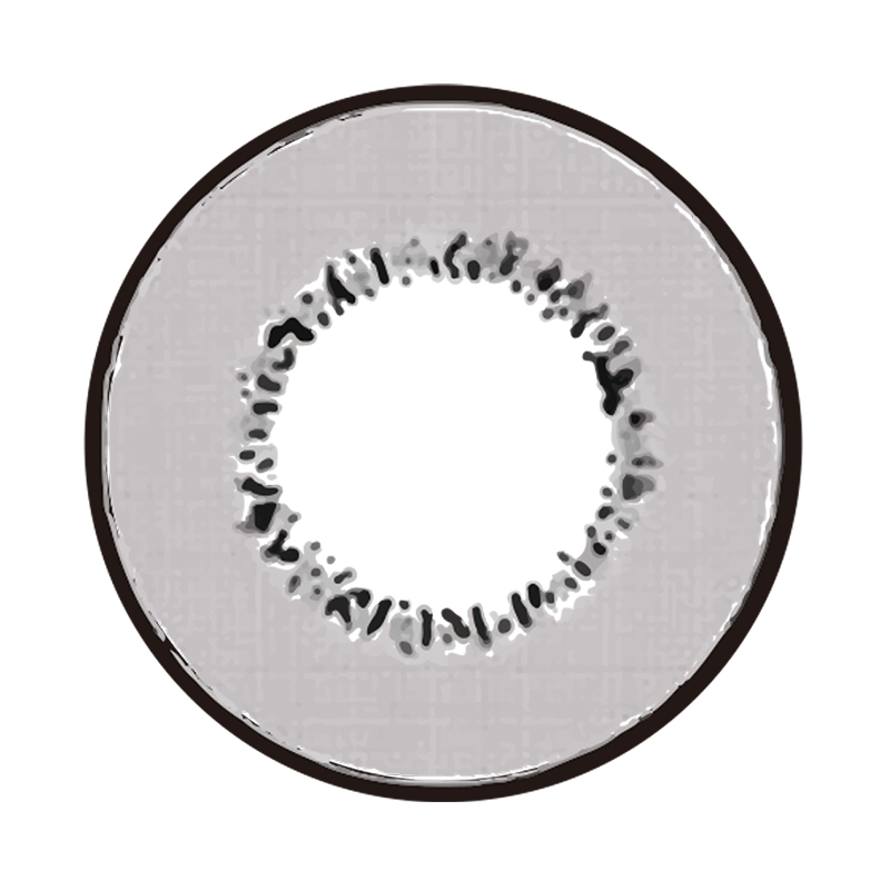 NEBULALENS Harajuku Storm Gray Yearly Prescription Colored Contact Lenses - NEBULALENS