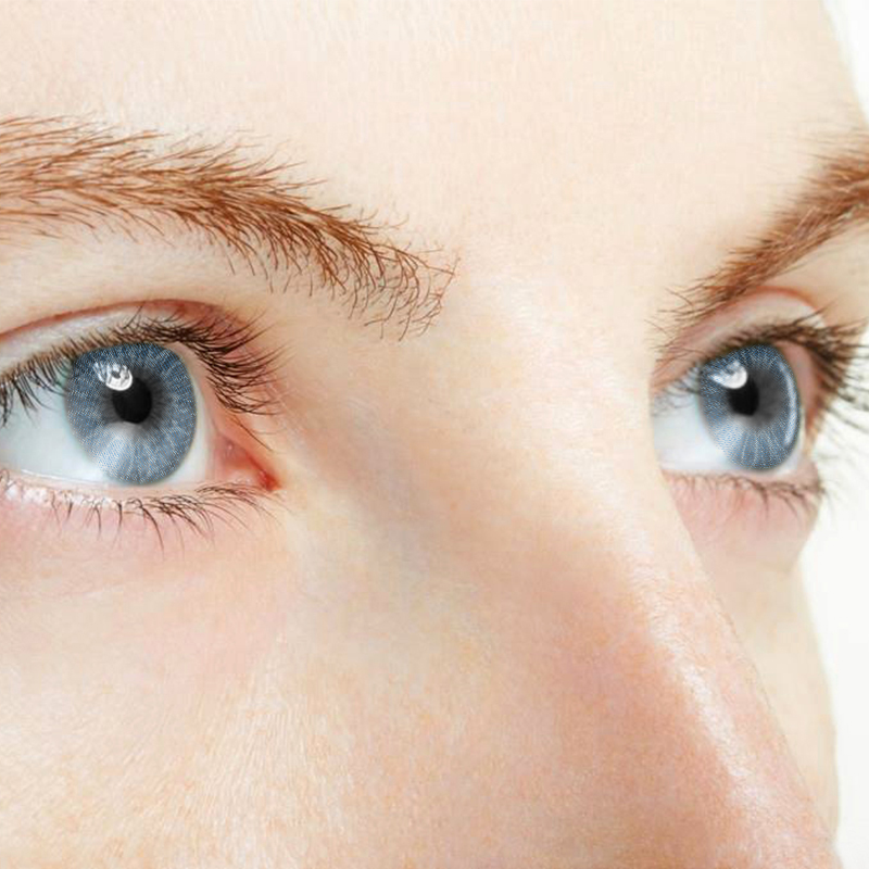 NEBULALENS Lucifer Blue Yearly Prescription Colored Contacts - NEBULALENS