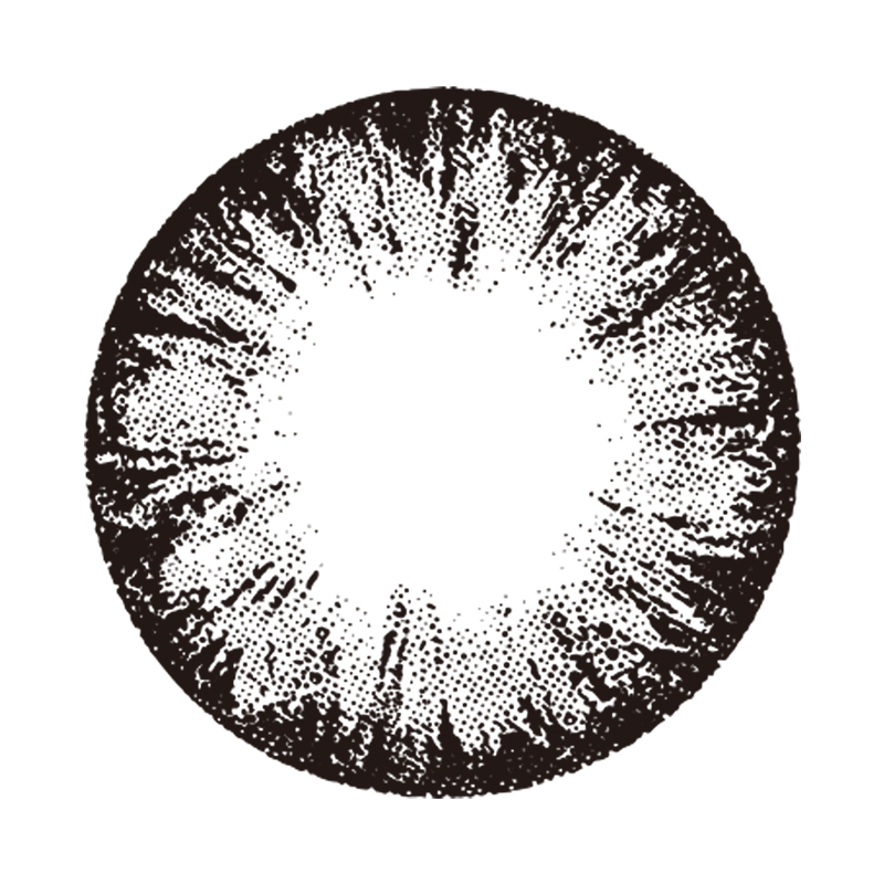 NEBULALENS Ice Black Yearly Prescription Colored Contact Lenses - NEBULALENS