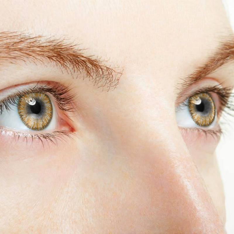 NEBULALENS Angel Ice Blue Brown Colored Contact Lenses - NEBULALENS