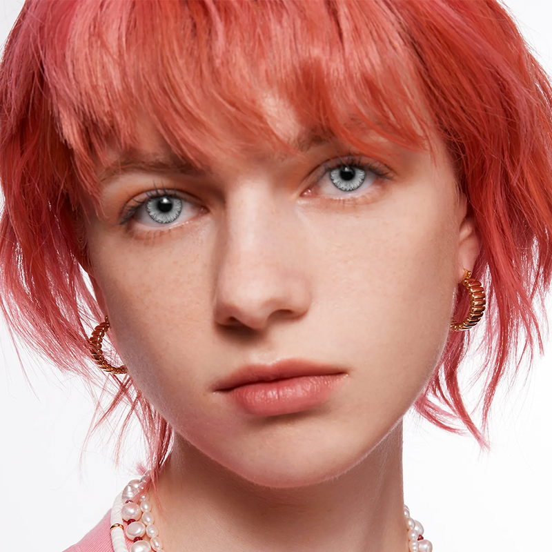 NEBULALENS Icy Night Yearly Prescription Colored Contact Lenses - NEBULALENS