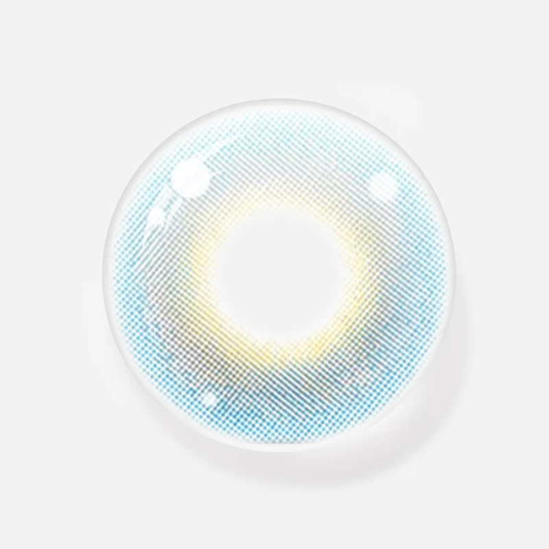 NEBULALENS 4D High-Gloss Blue Yearly Prescription Colored Contact Lenses - NEBULALENS