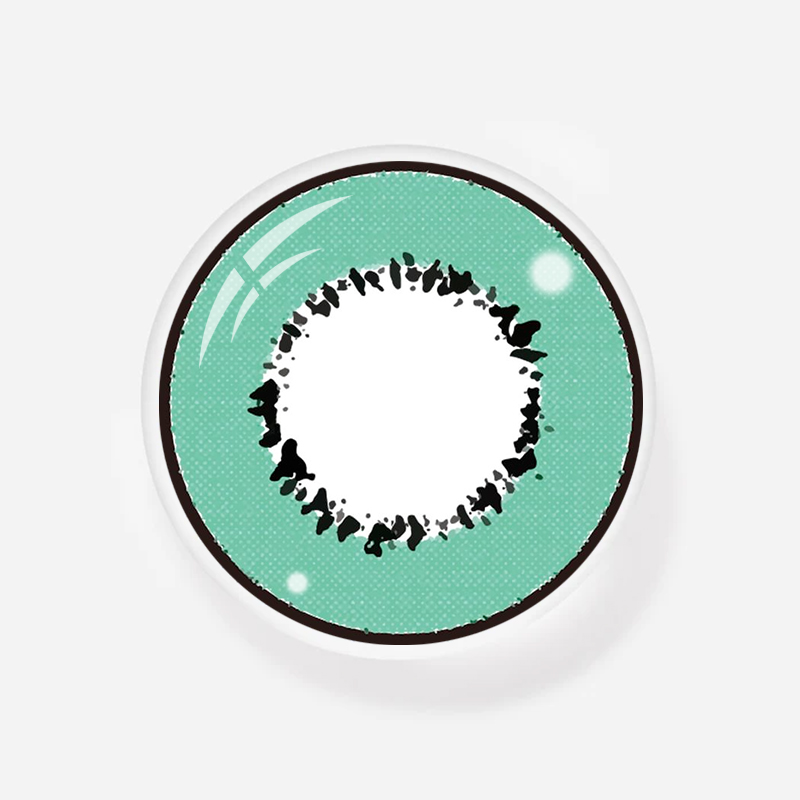 NEBULALENS Harajuku Storm Green Yearly Prescription Colored Contact Lenses - NEBULALENS