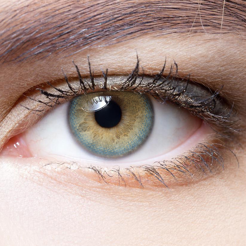 NEBULALENS Golden Sunset Yearly Prescription Colored Contact Lenses - NEBULALENS