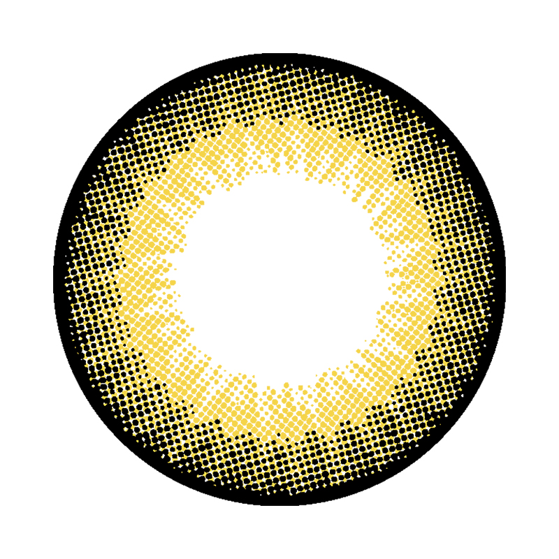 NEBULALENS Honey Fruit Brown Yearly Prescription Colored Contact Lenses - NEBULALENS