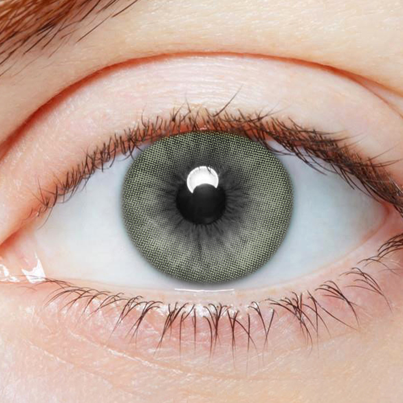NEBULALENS Leyline Green Grey Yearly Prescription Colored Contacts - NEBULALENS