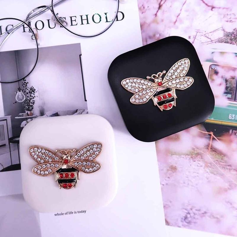Luxury Rhinestones Bee Contact Lenses Case (Random Delivery) - NEBULALENS