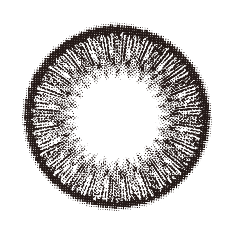 NEBULALENS Summer Fluorescent Black Yearly Prescription Colored Contact Lenses - NEBULALENS